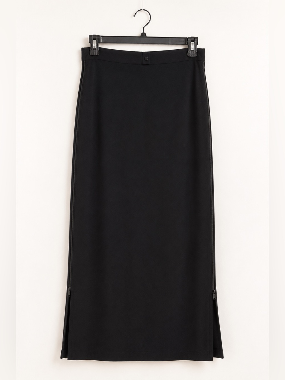 Joseph Ribkoff Black Maxi Skirt Double Side Zip Full Length 31” Waist - Picture 2 of 7